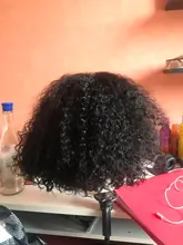 Pelucas cortas de pelo humano con corte Bob, 4x4, rizado brasileño virgen Jerry rizado, línea de cabello Natural moderno, peluca rizada Bob 13x4