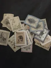 Vintage sello colección Serie diario cuarderno de recortes con pegatinas decorativas palo etiqueta álbum diario papelería Retro pegatina de sello