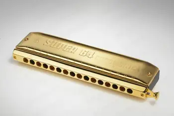 

M758364 Super 64 gold harmonica chromatic Hohner
