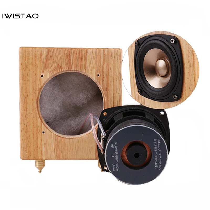 IWISTAO HIFI 4 Inch Full Range Speaker Solid Wood