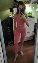 Conjunto deportivo sin costuras para mujer, Top de manga larga para gimnasio, Leggings de Control del vientre de cintura alta, ropa sin costuras, traje deportivo Sexy para chicas