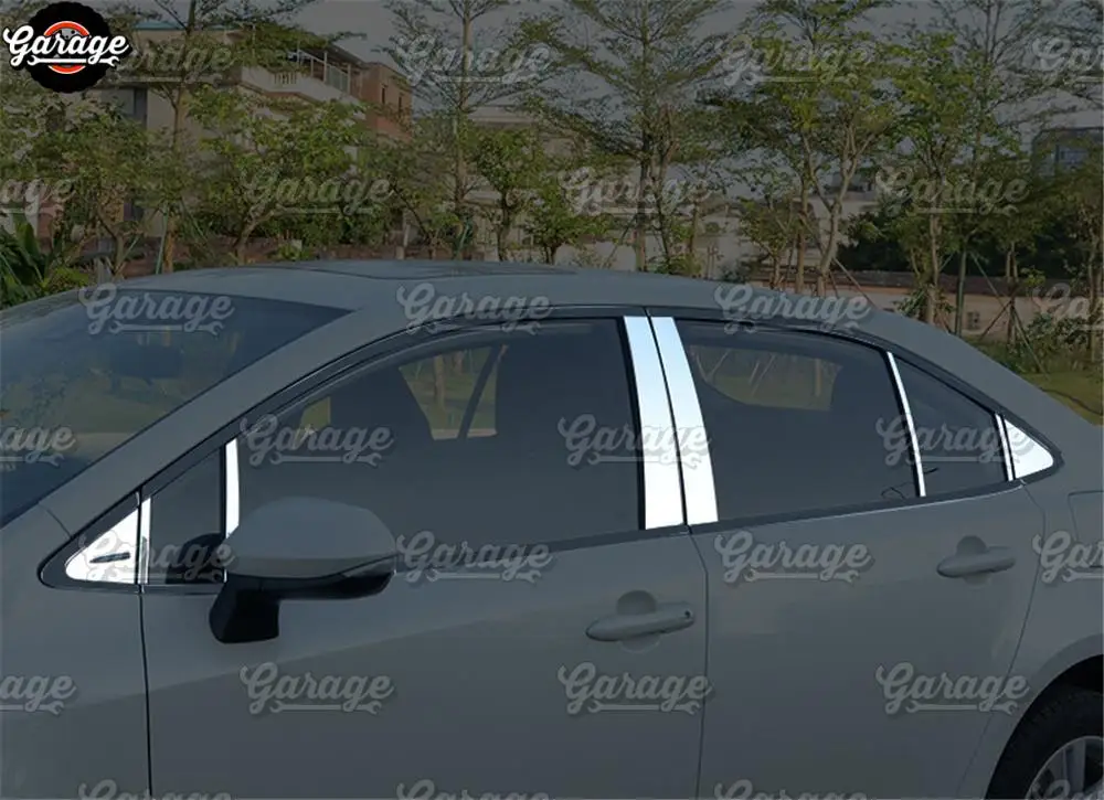 Боковые Накладки на оконные стойки для Toyota Corolla-ABS пластик литье 1 комплект/16 шт. украшение автомобиля Стайлинг