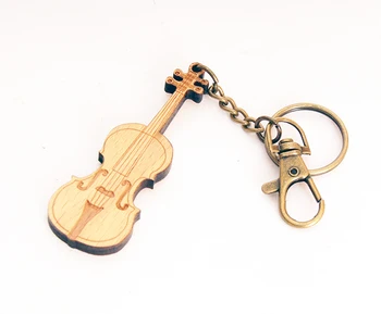 

Hy-b007 souvenir keychain violin, wood, Rin