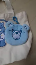 Mochila con bordado de oso para perro, accesorio de lona con diseño de dibujos animados, ideal para transportar mascotas, dispensador de Bolsa para popó de viaje