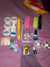 COSCELIA Pro uñas polvo acrílico brillo Set de manicura Gel UV de manicura herramientas de uñas de acrílico Kit de cepillo de Tip de uñas decoración herramientas