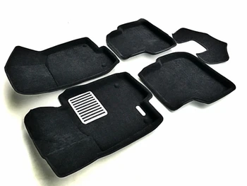 

Textile 3D mats euromat3d luxe in the salon for Volkswagen Jetta (2010-) with a metal sub-spot
