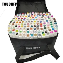 Художественный маркер, двойная кисть, ручка 30, 40, 60, 80, 168 цветов, TOUCHFIVE, маркеры на спиртовой основе, граффити, калиграфия, ручка, аниме, манга, товары для рукоделия