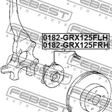 Ступица колеса переднего левого TOYOTA CROWN/MAJESTA GRS18#,UZS1