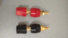 1 par (negro + rojo) de terminales Rojo Negro amplificador de conector Terminal de encuadernación conector tipo Banana para altavoz Jack adaptador de enchufe