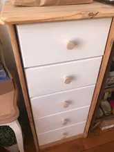 Wooden Cabinet Wardrobe-Knobs Drawer-Handle Furniture Hardware Round Natural for 8/12pcs