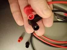 Sonda Universal de cable de silicona para multímetro Digital, 1 par de pines de prueba para multímetro Digital, punta de aguja 20A, multímetro con clip de 2mm