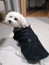 De lujo de invierno chaqueta perro cachorro perro ropa para mascotas ropa de perro abrigo Denim Jeans traje Chihuahua caniche mascota Bichón ropa 35S1