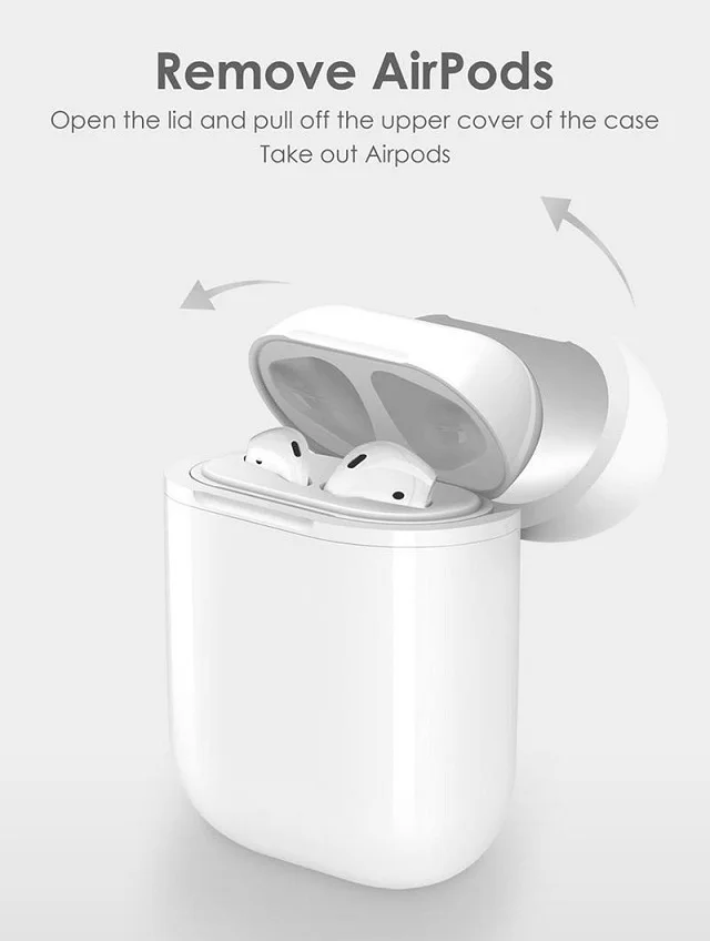 Внешний аккумулятор-чехол Power Bank с поддержкой беспроводной зарядки AirPods(Белый