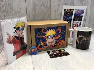Бокс малый Наруто Naruto №1 товары с нашими рандомными картинками | Канцтовары для