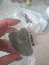 Gua Sha-masajeador de piedra Jade para cara, rodillo de Jade verde para estiramiento Facial, antiarrugas, 2/1 Uds.