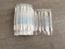 Productos de limpieza desechables, hisopo de algodón blanco, Alcohol limpio, botiquín de primeros auxilios médico original, 50 Uds.