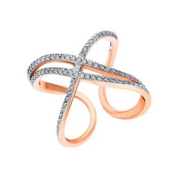 

Silver ring with cubic zirconia sunlight sample 925