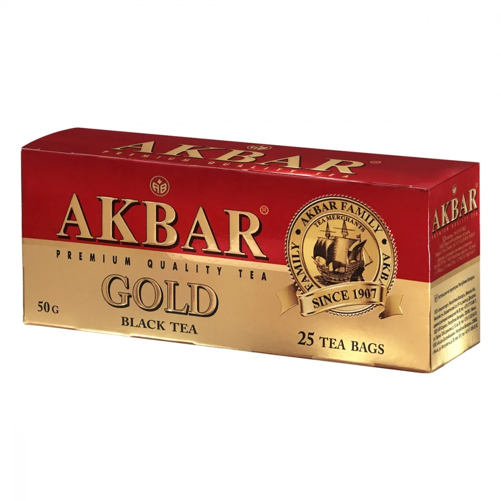 Чай Akbar &quotGold&quot черный 25 пакетиков|Черный чай| |