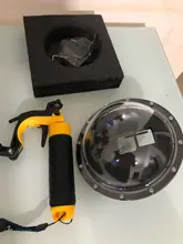 SOONSUN 45M Waterproof Diving Dome Port Lens Cover Housing Case w/ Trigger Float Grip