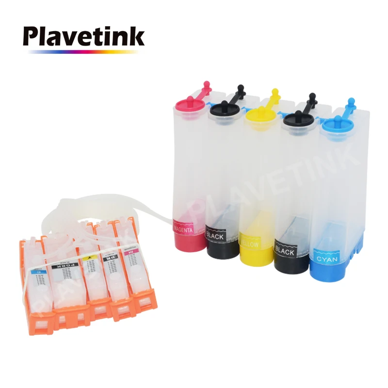 Plavetink 5 цветов СНПЧ система чернил для Canon PIXMA MG5450 MG5550 MG5650 MG6350 MG6450 принтер PGI 550 CLI 551 непрерывный чернильный бак