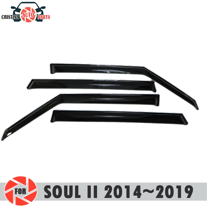 Отражатель Окна для Kia Soul II 2014 ~ 2019 отражатель от дождя и грязи декоративный