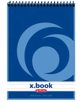 

Notebook Herlitz "x book" on the spiral top A5 50L