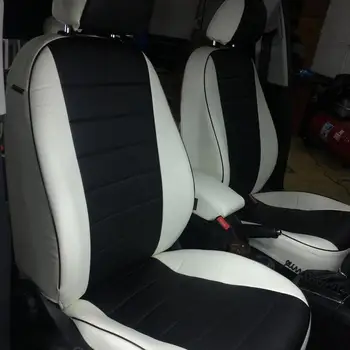 

For Skoda Yeti (front backless uniform) with 2009G. Fashion seat cover of экокожи AUTOPILOT ekokozha