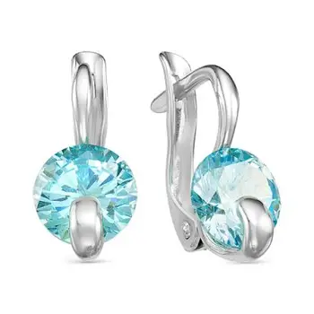 

Earrings made of silver with cubic zirconia