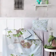 Комплект детской кровати из хлопка | динозавр