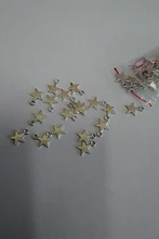 WYSIWYG 40pcs 11x8mm 3 Colors Tiny Star Charm Star Pendant For Jewelry Making