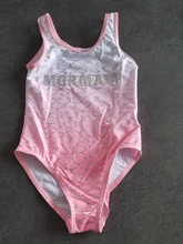 Bañador de una pieza para niñas de 3 a 16 años, traje de baño, Monokini, A364, novedad de verano, 2021