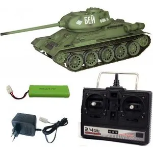 Радиоуправляемый танк Heng Long Russia T34-85 масштаб 1:16 2.4G