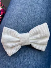 Pinzas para el pelo para niña pequeña, lazos, pasador de pana para niño, horquillas retro para fiesta, Clip de pico de pato