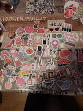 Pegatinas de cosmética para chica y mujer, calcomanías bonitas para motocicleta, equipaje, guitarra, monopatín, impermeables, DIY, 10/30/50 Uds.