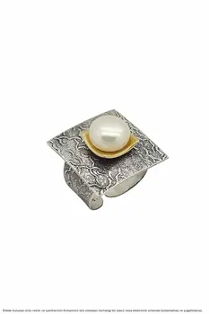 

Silver Natural Pearl Lady 'S Ring