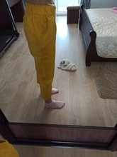 Pantalones harén de algodón para mujer, pantalón vaquero informal combinado con cintura elástica, de talla grande, amarillo y blanco, D321, novedad de verano