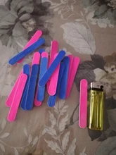 Mini limas 20 piezas para uñas, herramientas de manicura, limas artificiales, desmaquillantes desechables para cutículas, callos de media luna delgados