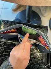 Monederos de cuero genuino para mujer, carteras de piel de vaca, monedero pequeño Rfid, tarjetero, Mini bolsa de dinero, bolso de mano portátil, novedad