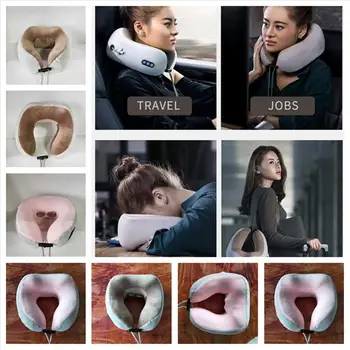 

U-shaped Massage Pillow Electric Massager Multi-function Cervical Massager Intelligent Neck Instrument Car Home Massage Pillow