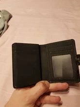 Tarjetero de aluminio con bloqueo Rfid para hombre, billetera de cuero Crazy Horse, porta tarjeta de crédito grande, monedero