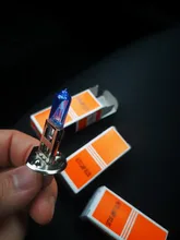 SINOVCLE-bombilla halógena H1 para faro de coche, lámpara de cristal de cuarzo azul oscuro, 12V, 100W, 5000K, 2200Lm