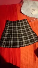 Falda plisada de cintura alta para mujer, faldas a cuadros, estilo Preppy, para baile