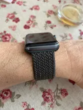 Correa de nailon trenzado para Apple Watch, correa elástica de 44mm, 40mm, 42mm y 38mm, serie iWatch 3, 4, 5, SE, 6