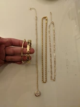 PerisBox 4 tamaños con collares de cadena círculo dorado collares gargantilla para mujer minimalista collar de joyería Vintage