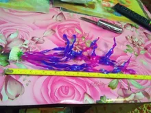 Plantas artificiales subacuáticas decoración de Acuarios y Peceras, decoraciones de visualización de césped verde y morado de 37CM