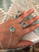 Colgante de cristal plateado de Ley 925 para mujer, collar, pendientes, conjunto de joyería nupcial, joyería 2021