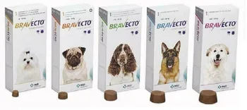 

BRAVECTO park dogs CATS fleas ticks 1400 MG 40-56 KG