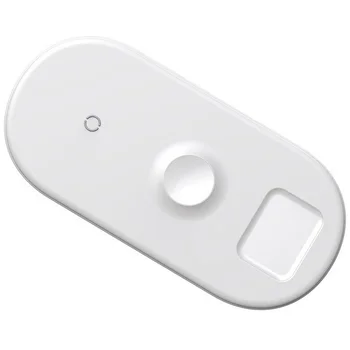 

Baseus smart 3 in1 wireless charger wireless charger for phone + Watch + pods (18W max) white supplier