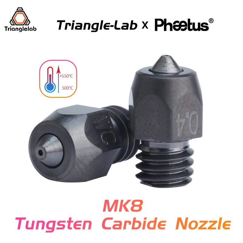 Trianglelab Phaetus Collaboration Mk8 Tungsten Carbide Nozzle Super