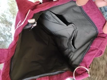 Bolso de hombro de pana para mujer, de tela a rayas, informal, con cremallera, cruzado de lona, Lindo bolso compras